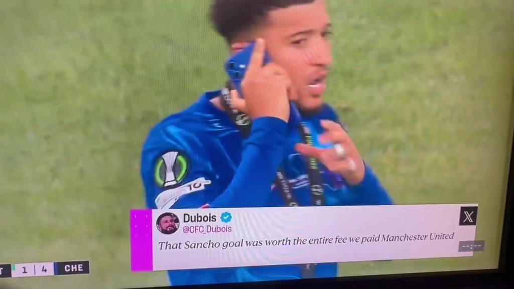 直接攤牌！桑喬賽后在場上煲電話粥，大聲說自己不回曼聯(lián)